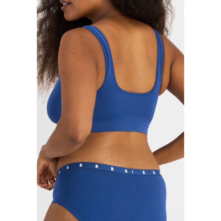 B FOR BONDS Women's Comfy Crop, Blue Dark, hi-res