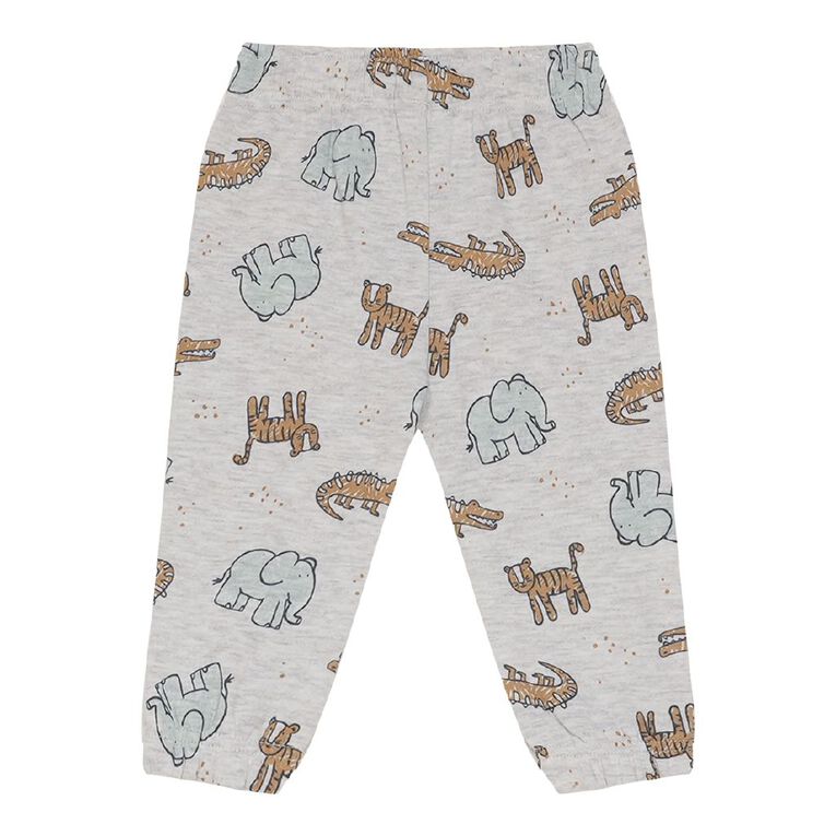 Young Original Babies' Printed Trackpants, Grey Light, hi-res