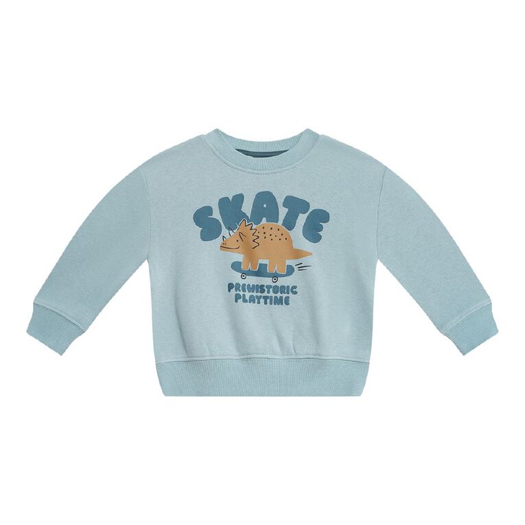 Young Original Toddler Boys' Printed Sweatshirt, Blue Light, hi-res