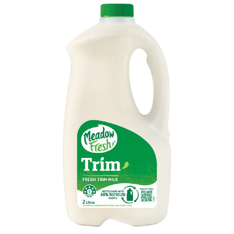Meadow Fresh Trim Milk 2L White, , hi-res