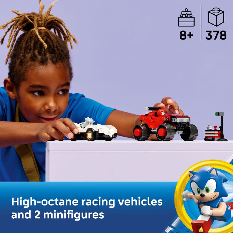 LEGO Sonic Silvers Car vs Knuckles Monster Truck 77118, , hi-res