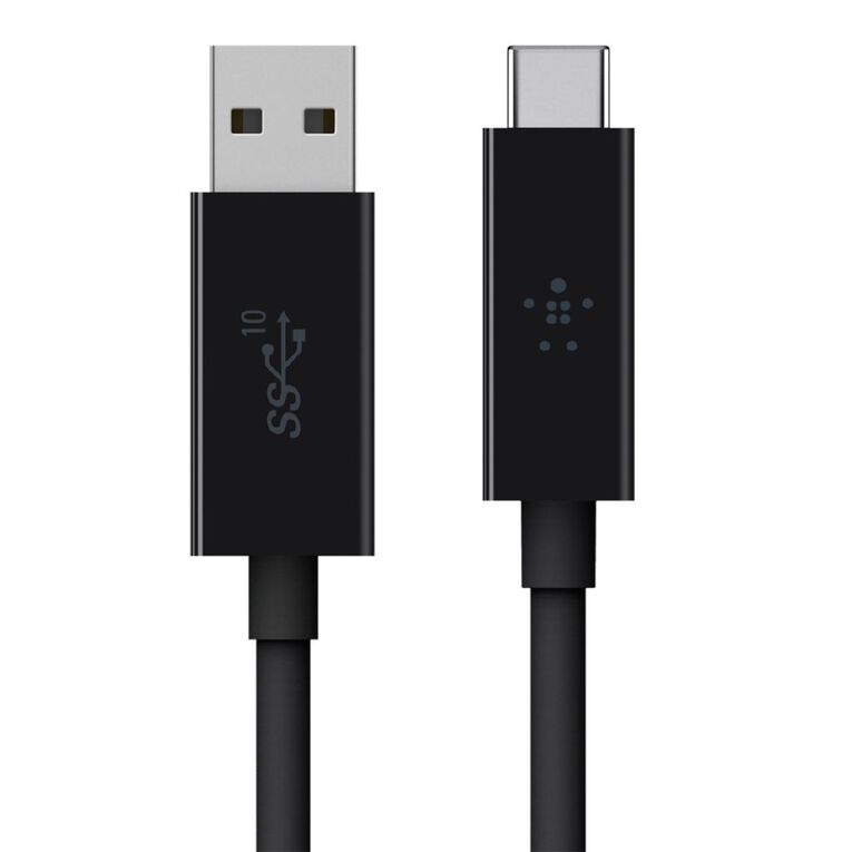Belkin Usb 3.1 USB-C To USB-A Cable 1M Black Black, , hi-res