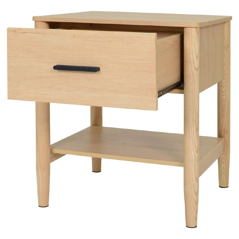 Living & Co Emerson Bedside Table Natural, , hi-res