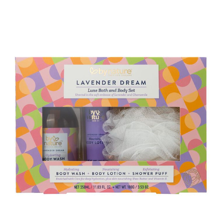 By Nature Lavender Dreams Bath and Body Set, , hi-res