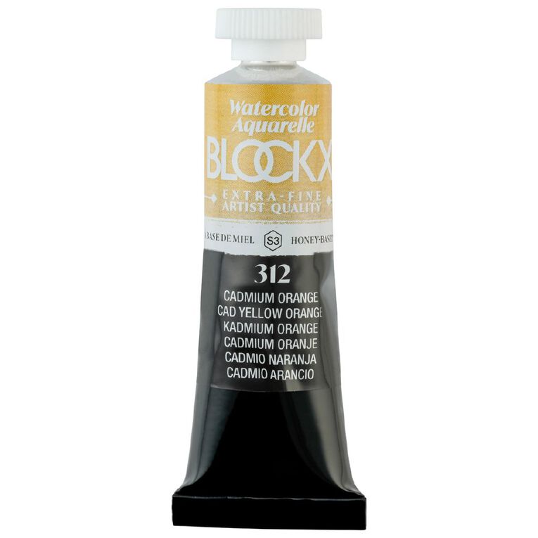 BLOCKX Watercolour Tube 15ml S3 312 Cadmium Yellow Orange, , hi-res