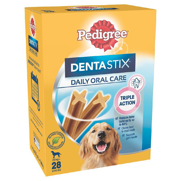 Pedigree Large Dog Daily Oral Care Dog Treats 28 Sticks The Warehouse