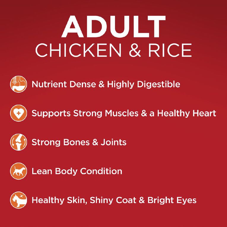 PURINA ONE Adult Chicken & Rice Dry Dog Food 2.5kg, , hi-res