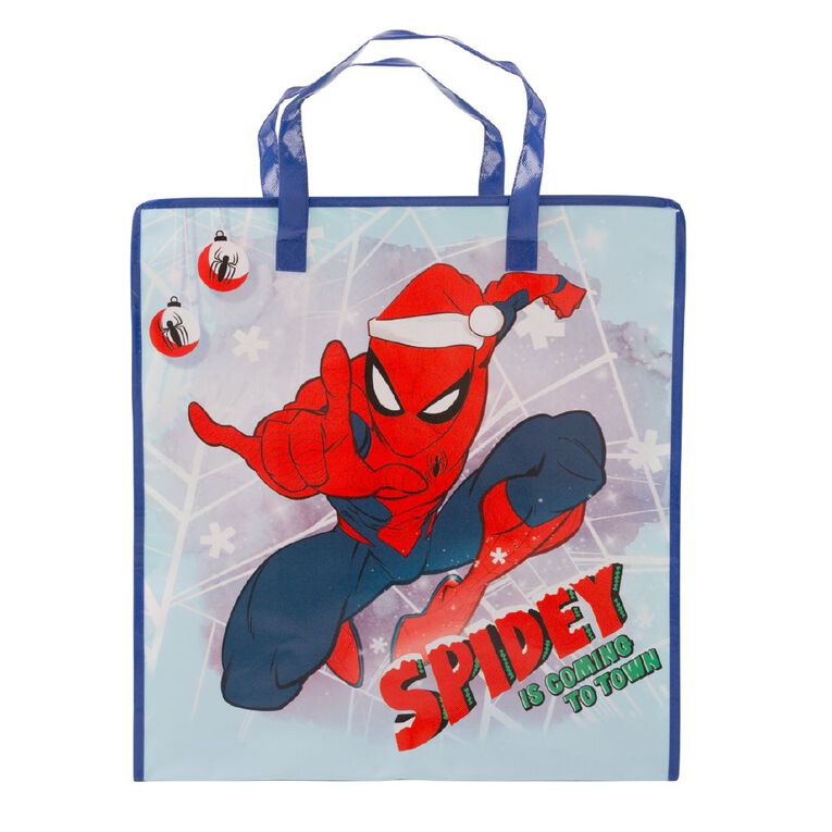 Spider-Man Christmas Jumbo Bag Blue/White, , hi-res