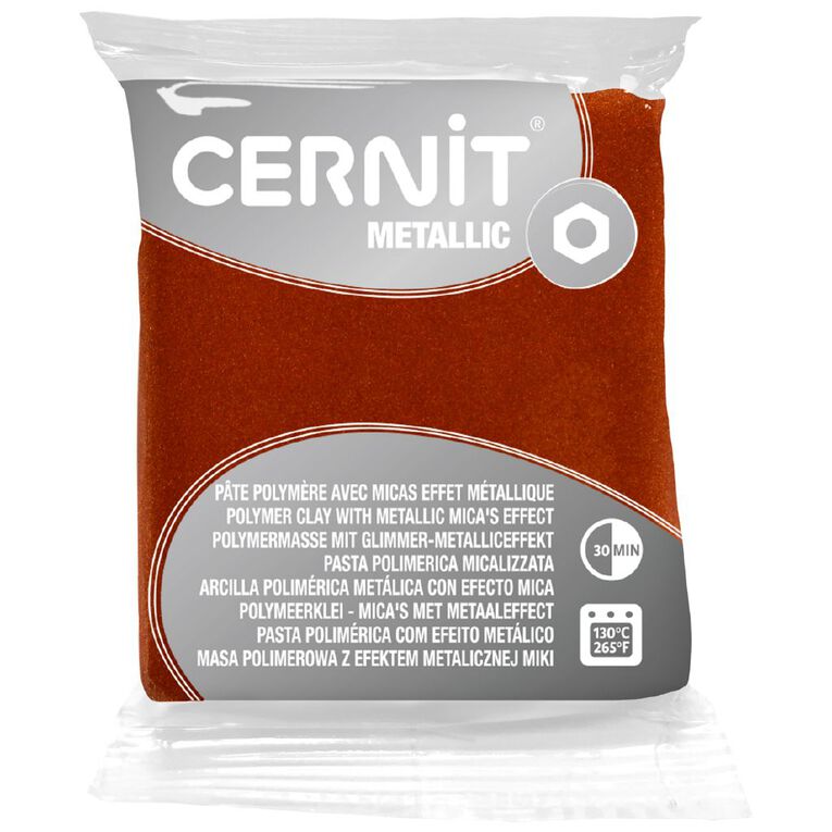 Cernit Polymer Clay Metallic 56g Bronze Bronze, , hi-res