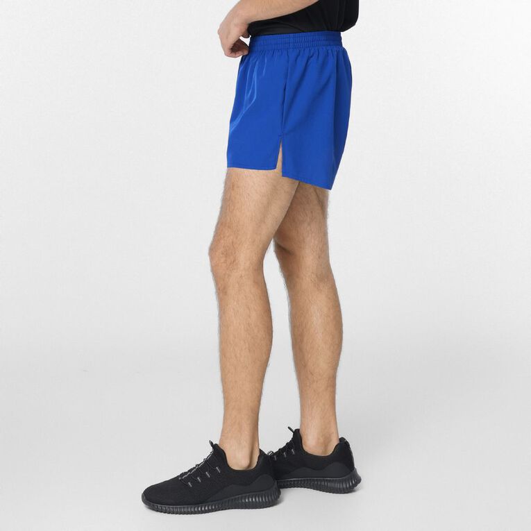 Active Intent Men's Run Liner Shorts, Blue Mid, hi-res