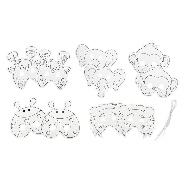 Uniti Diecut Masks 10 Pack 10 Pack, , hi-res