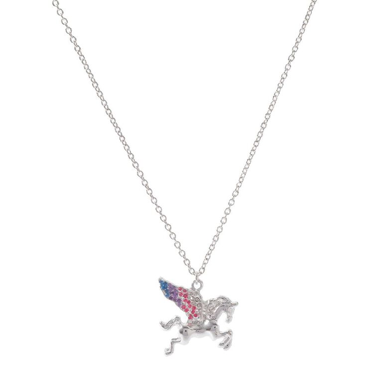 Young Original Kids' Diamante Necklace Unicorn, , hi-res