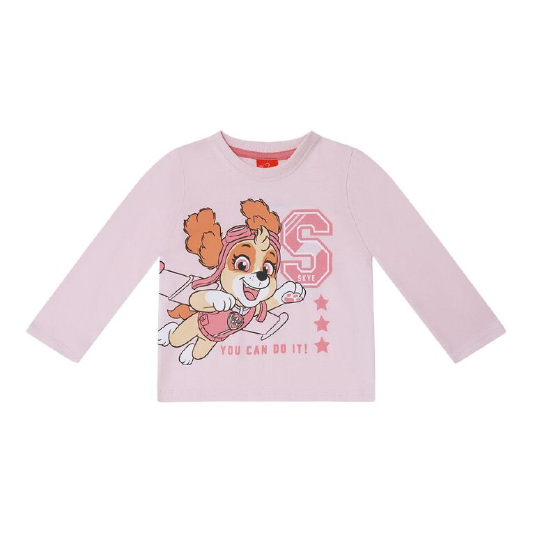 Paw Patrol Toddler Long Sleeve Print Tee, Pink Light, hi-res