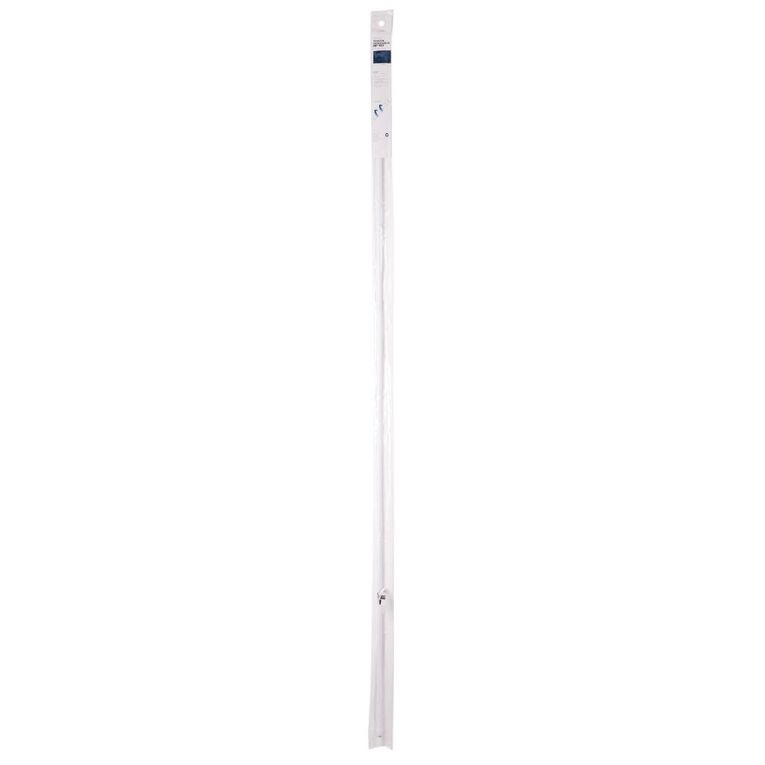 Living & Co Tension Rod 10mm-13mm Diameter White 100-150cm, White, hi-res