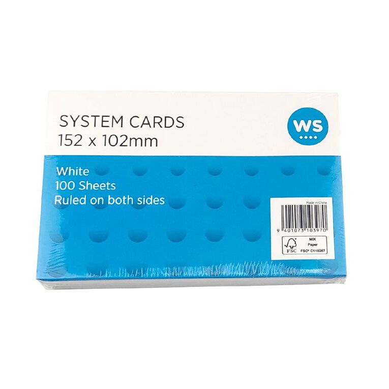 WS Systems Card White, , hi-res
