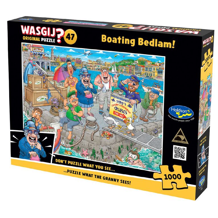 Wasgij Original Boating Bedlam 1000 Piece Assorted, , hi-res