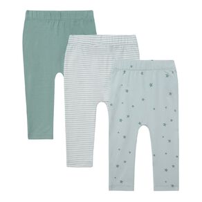 Young Original Baby's Printed Leggings 3 Pack