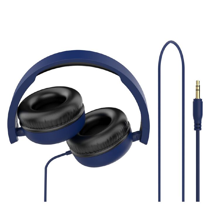Veon 3.5mm Wired Headphones VNQ602DKB Blue Dark, , hi-res