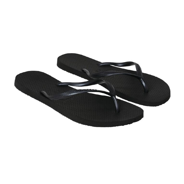 Havaianas Slim Jandals, Black, hi-res
