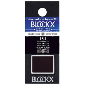 BLOCKX Watercolour Half Pan S1 154  Blue Blue