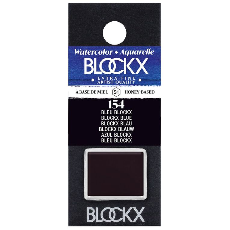 BLOCKX Watercolour Half Pan S1 154  Blue Blue, , hi-res