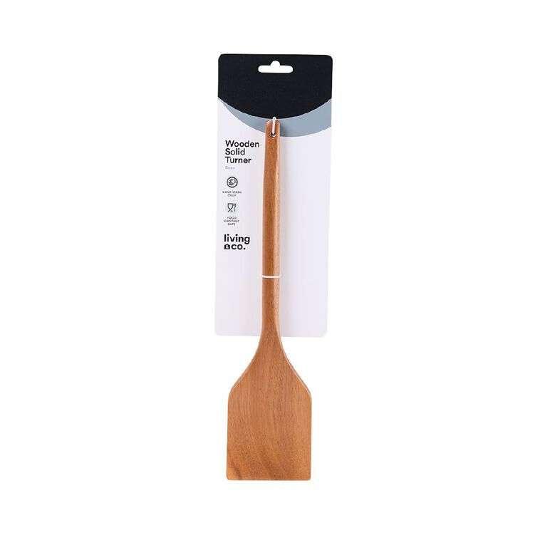 Living & Co Wooden Solid Turner Natural, , hi-res