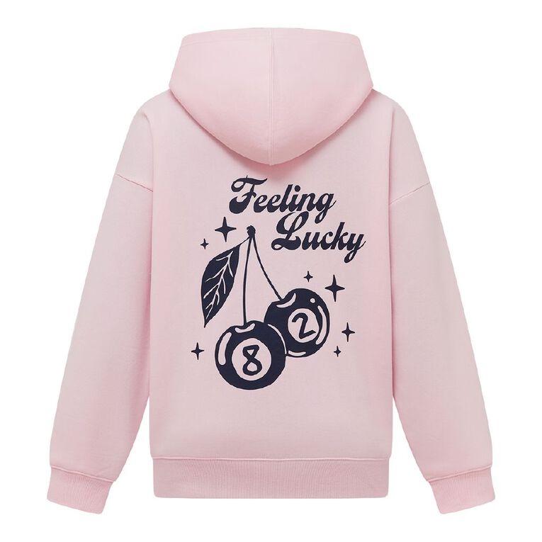 H&H Women's Fresh Fleece Long Sleeve Hoodie, Pink Light, hi-res