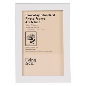 Living & Co Everyday Standard Photo Frame White 4in x 6in