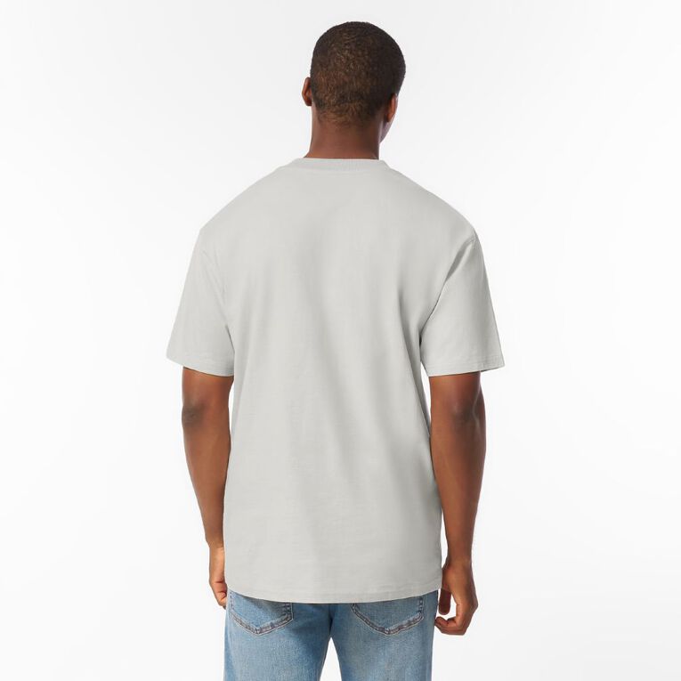 H&H Men's Relaxed Fit Graphic Tee, Grey Light, hi-res