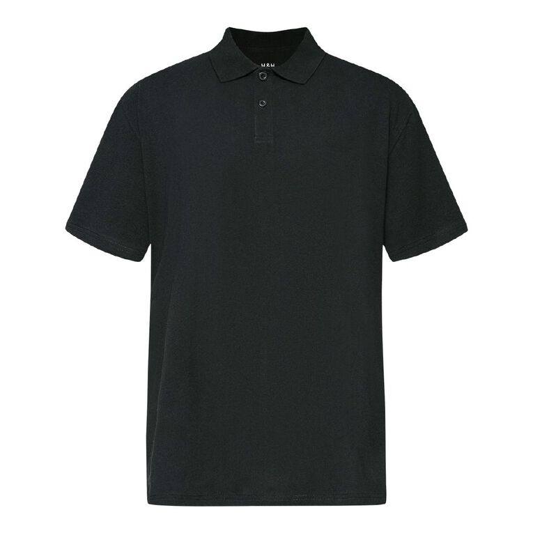H&H Men's Relaxed Fit Polo, Black, hi-res