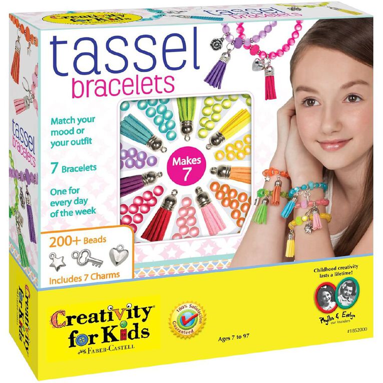 Faber-Castell Creativity For Kids Tassel Bracelets Kit, , hi-res