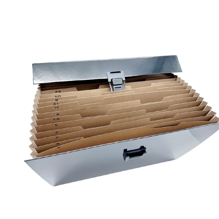 WS Concertina File 19 Pocket Black, , hi-res