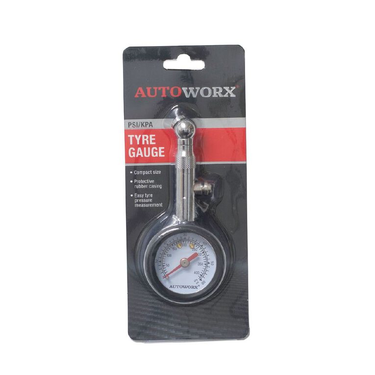 Autoworx Tyre Gauge 0-60 PSI, , hi-res