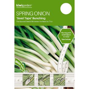 Kiwi Garden Seed Tape Spring Bunching Onion Seeds