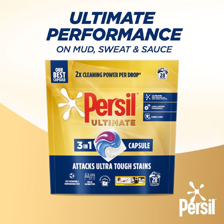 Persil Ultimate 3-in-1 Capsules 28 Pack, , hi-res