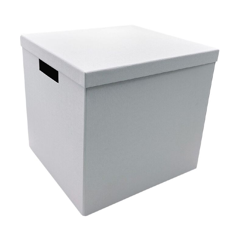WS Paperboard Storage Box Large White, , hi-res