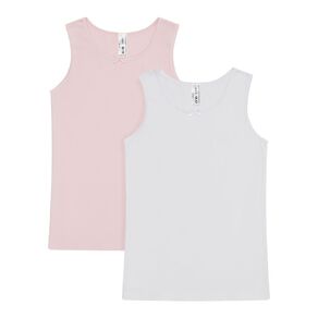 H&H Girls' Singlet 2 Pack