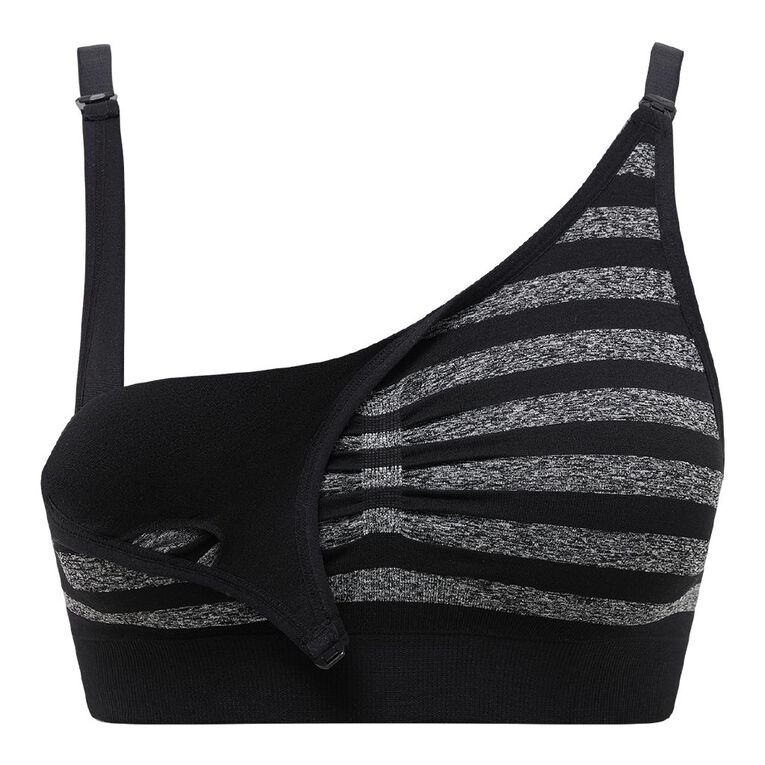 H&H Women's Seamfree Maternity Bra Black The Warehouse