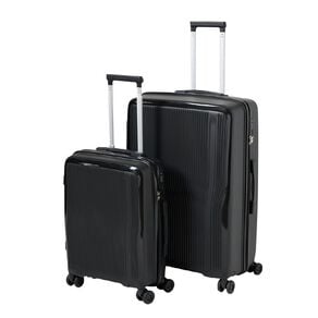 Intrepid Hardside Suitcases 2 Piece Set Black