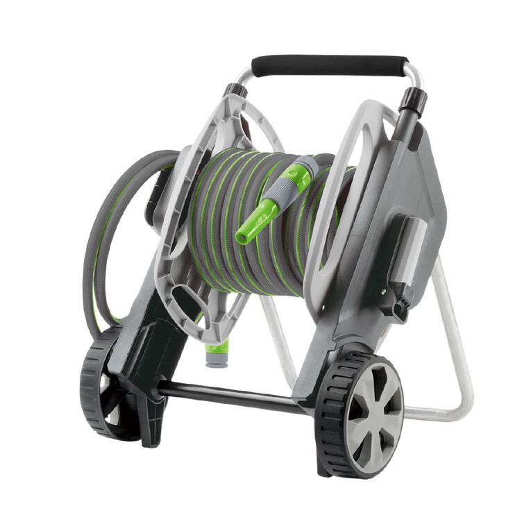 Kiwi Garden Hose Reel Cart Set 20m, , hi-res