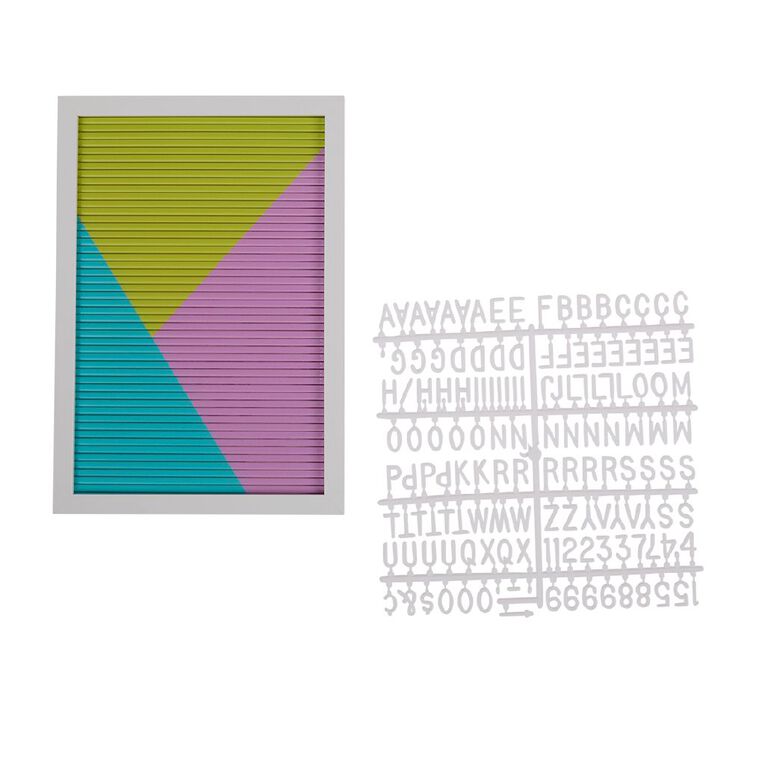 Living & Co Geo Letterboard 22 x 32cm, , hi-res