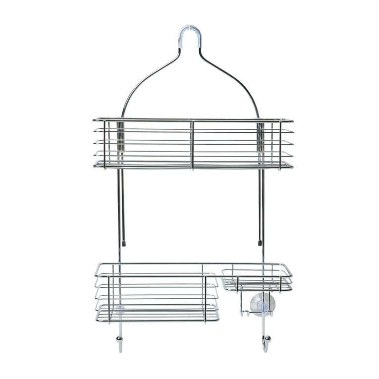 Living & Co Shower Caddy Double Silver, , hi-res