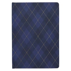 Uniti Stationery A5 Tartan Navy Notebook