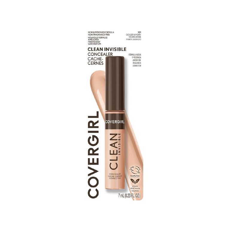 Covergirl Clean Invisible Concealer #109 Golden Ivory, , hi-res