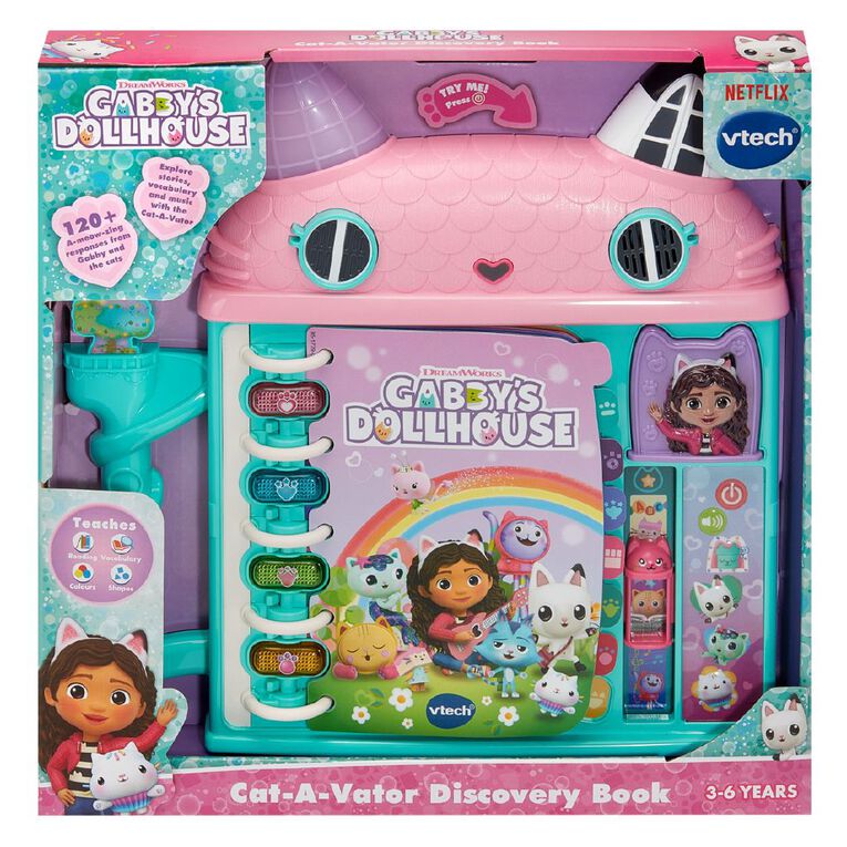 Vtech Gabbys Cat-a-Vator Discovery Book, , hi-res