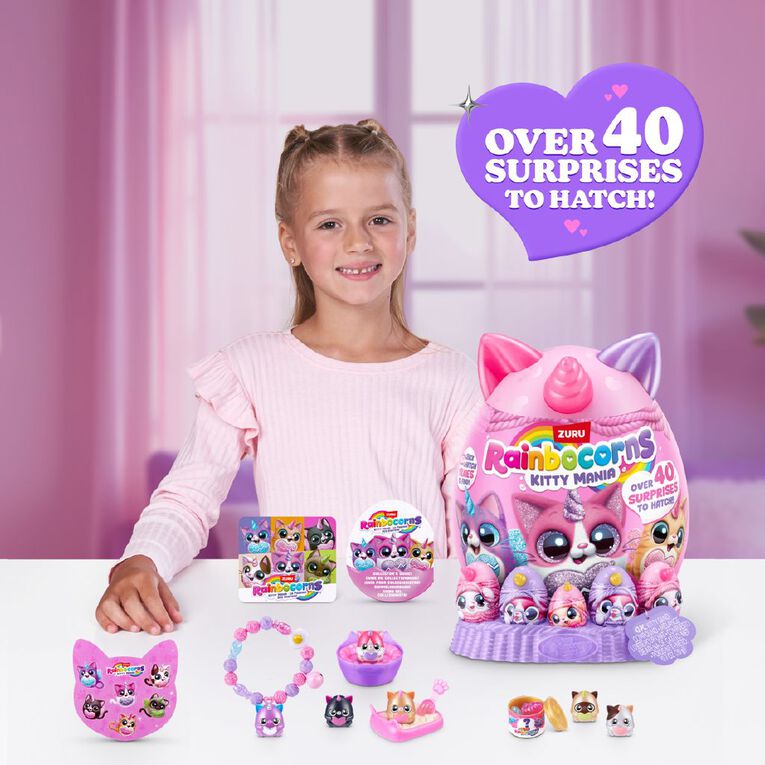 Zuru Rainbocorns Eggzania Kittymania Assorted, , hi-res