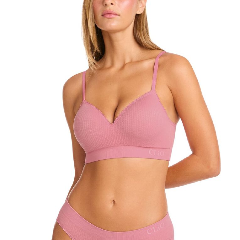 Clio Women's Sweet Face Bralette, Pink Mid, hi-res