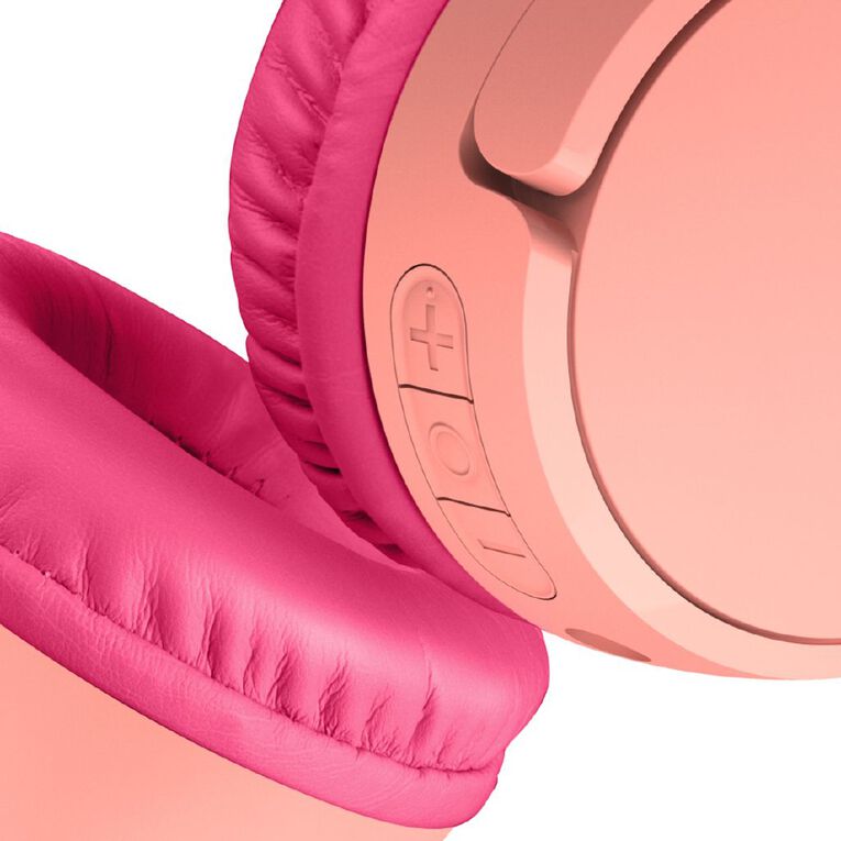 Belkin SoundForm Mini 2 Wireless On-Ear Kids Headphones Pink, , hi-res