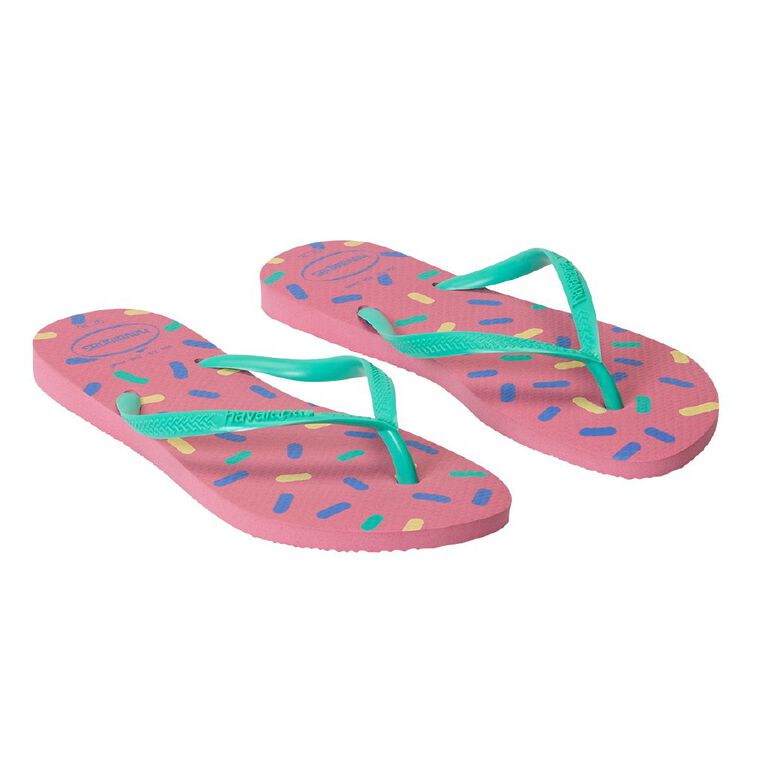 Havaianas Slim Harmony Jandals, Pink, hi-res