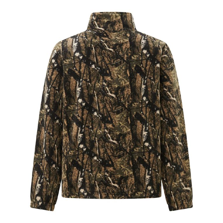 Back Country Men's 1/4 Zip Fleece Sweater, Brown Dark, hi-res